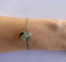 Load image into Gallery viewer, Bracelet Raw Natural Stones (Silver)