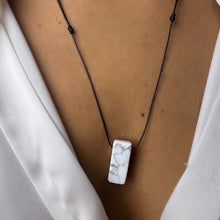 Load image into Gallery viewer, Necklace Leather Stick Stones