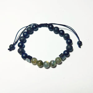 Bracelet Man Onyx/Labradorite/Hematite