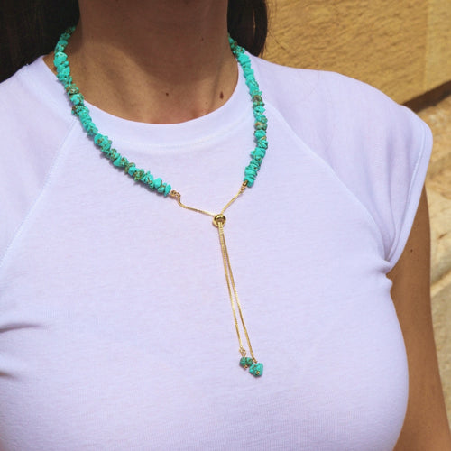 Necklace All Chopped Long with Adjustable Clasp