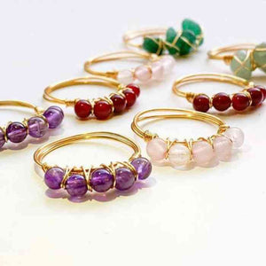 Ring Beads Natural Stones