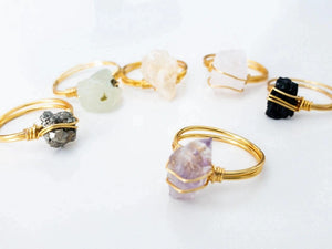 Ring Raw Natural Stones