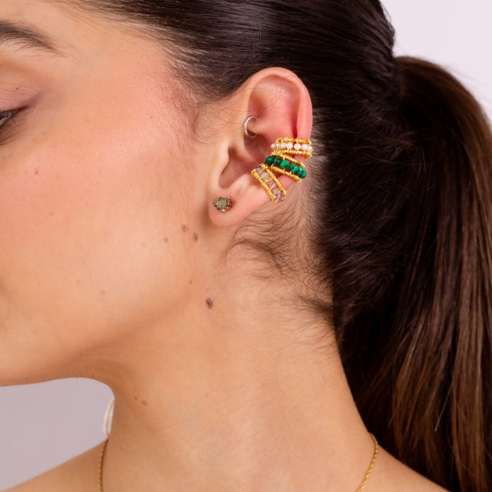 Faux hot sale cuff earrings